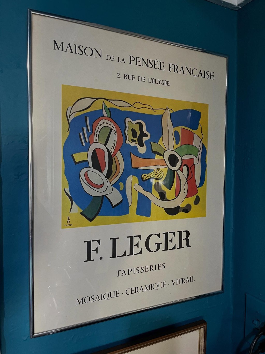 Original poster 1959 by Fernand Leger “Tapisseries” Maison de la Penseé Francaise. #vintageposter #modernart #fernandleger